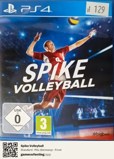 Spike Volleyball PlayStation 4, Germany box front