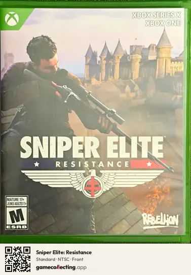 Sniper Elite: Resistance Xbox Series X, NTSC box front