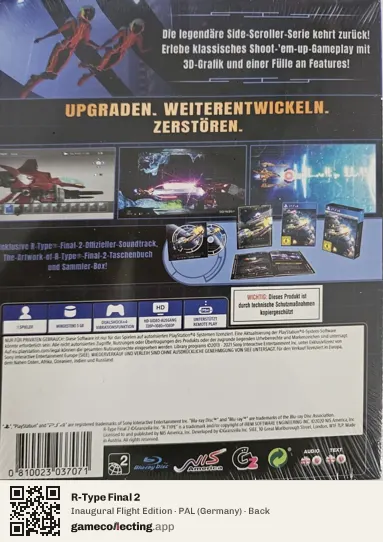 R-Type Final 2 PlayStation 4, Germany box back