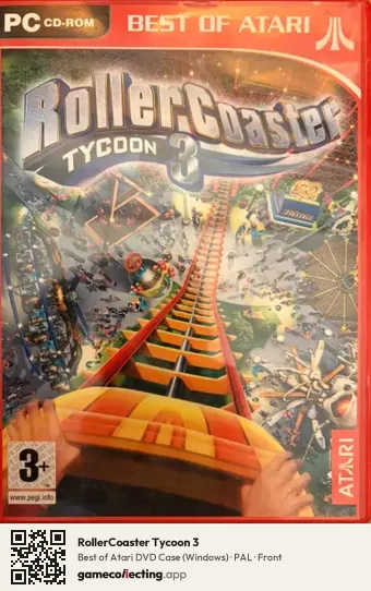 RollerCoaster Tycoon 3 Computer, PAL box front
