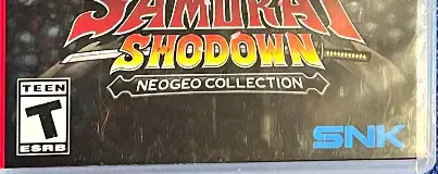 Samurai Shodown NeoGeo Collection, the ESRB box on its front