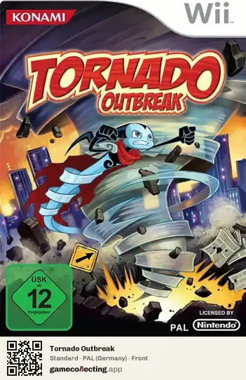 Tornado Outbreak Nintendo Wii, Germany box front