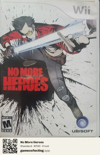 No More Heroes Nintendo Wii, NTSC box front