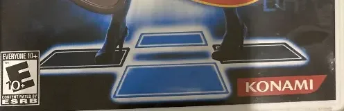 Dance Dance Revolution Hottest Party, the ESRB box on its front