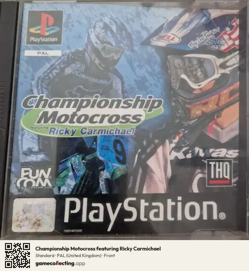 Championship Motocross featuring Ricky Carmichael PlayStation, United Kingdom box front