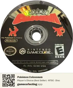 Pokémon Colosseum Nintendo GameCube, NTSC disc