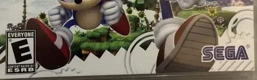 Sonic Generations, the ESRB box on its front