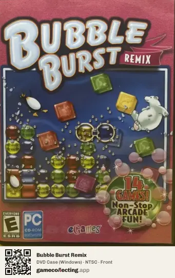Bubble Burst Remix Computer, NTSC box front