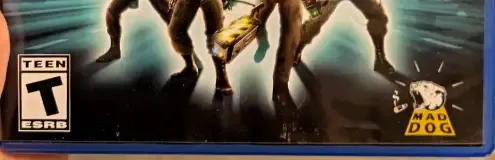 Ghostbusters: The Video Game Remastered, the ESRB box on its front