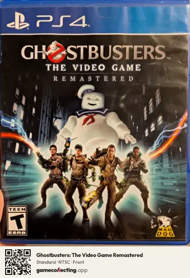 Ghostbusters: The Video Game Remastered PlayStation 4, NTSC box front