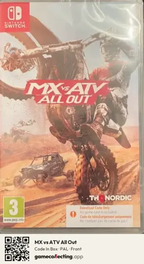 MX vs ATV All Out Nintendo Switch, PAL box front