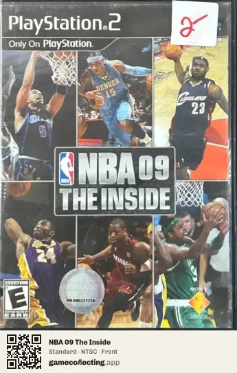 NBA 09 The Inside PlayStation 2, NTSC box front