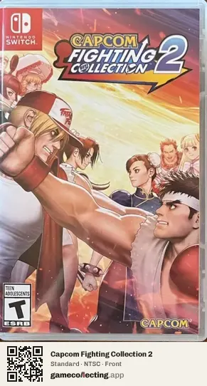 Capcom Fighting Collection 2 Nintendo Switch, NTSC box front