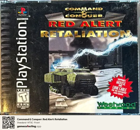 Command & Conquer: Red Alert: Retaliation PlayStation, NTSC box front