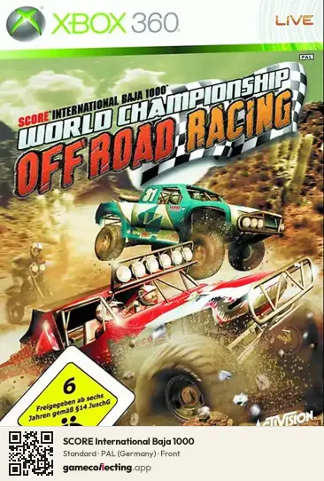 SCORE International Baja 1000 Xbox 360, Germany box front