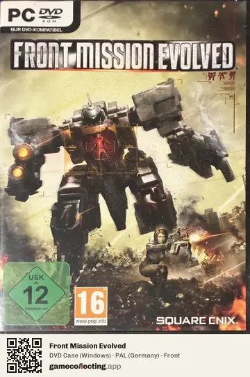 Front Mission Evolved Computer, Germany box front