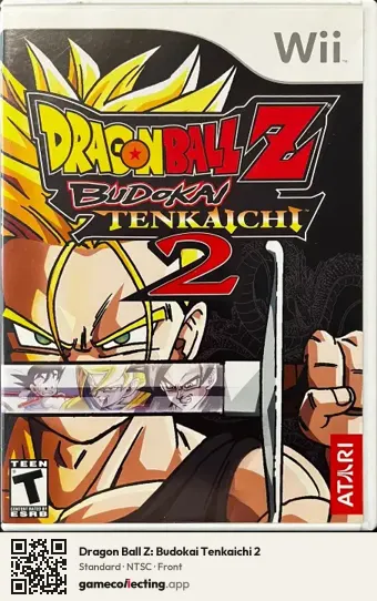 Dragon Ball Z: Budokai Tenkaichi 2 Nintendo Wii, NTSC box front