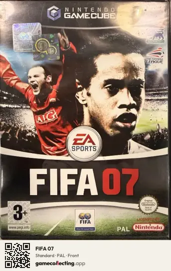 FIFA 07 Nintendo GameCube, PAL box front