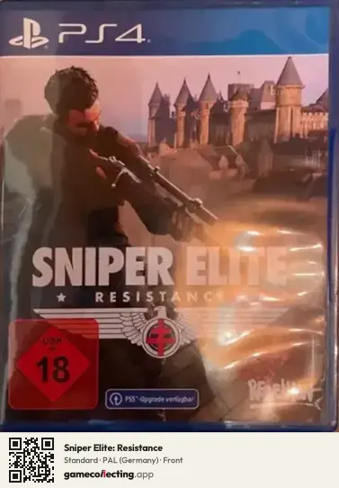 Sniper Elite: Resistance PlayStation 4, Germany box front
