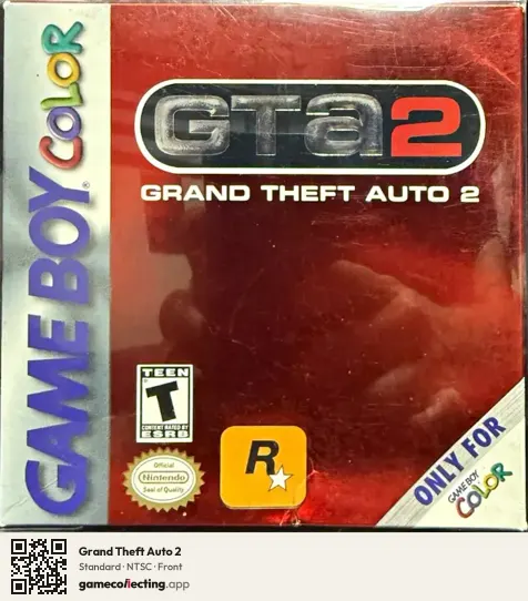 Grand Theft Auto 2 Game Boy Color, NTSC box front