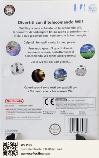 Wii Play Nintendo Wii, Italy box back