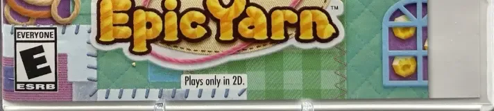 Kirby's Extra Epic Yarn, the ESRB box on its front