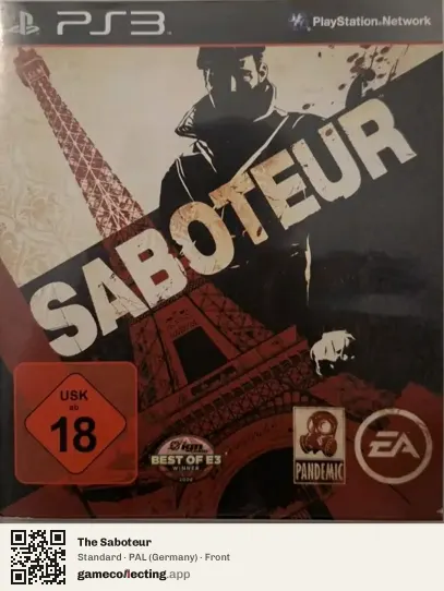 The Saboteur PlayStation 3, Germany box front