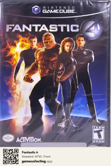 Fantastic 4 Nintendo GameCube, NTSC box front