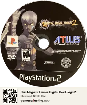 Shin Megami Tensei: Digital Devil Saga 2 PlayStation 2, NTSC disc