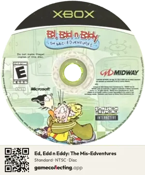 Ed, Edd n Eddy: The Mis-Edventures Xbox, NTSC disc