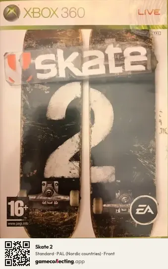 Skate 2 Xbox 360, Nordic countries box front