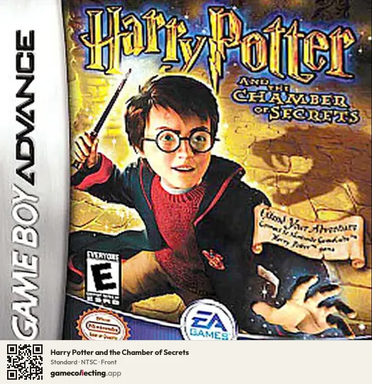 Harry Potter and the Chamber of Secrets Game Boy Advance, NTSC box front