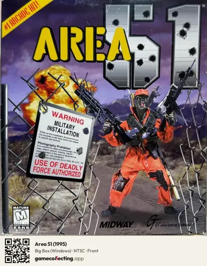 Area 51 (1995) Computer, NTSC box front