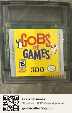 Gobs of Games Game Boy Color, NTSC cartridge label