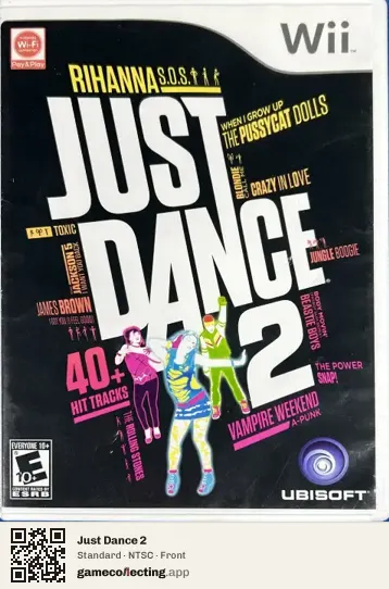 Just Dance 2 Nintendo Wii, NTSC box front