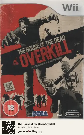 The House of the Dead: Overkill Nintendo Wii, PAL box front