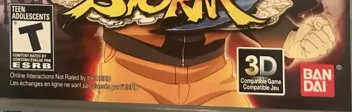 Naruto Shippuden: Ultimate Ninja Storm 3, the ESRB box on its front