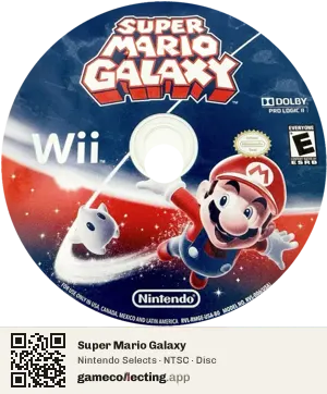 Super Mario Galaxy Nintendo Wii, NTSC disc