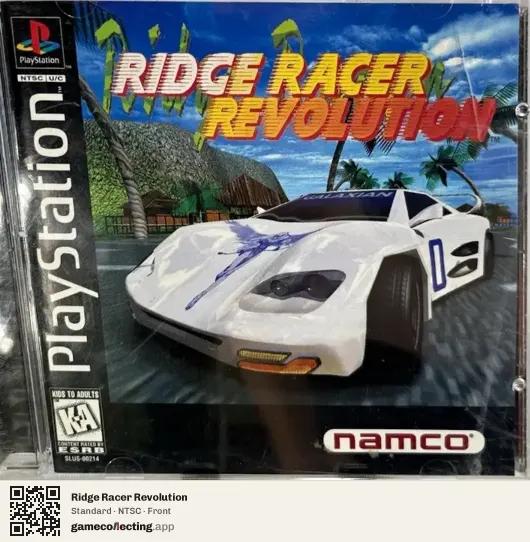 Ridge Racer Revolution PlayStation, NTSC box front