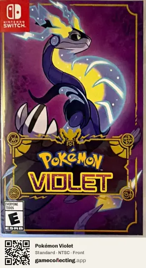 Pokémon Violet Nintendo Switch, NTSC box front