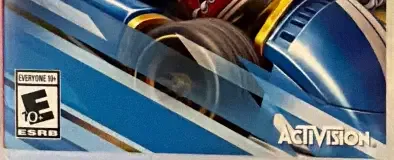 Crash Team Racing Nitro-Fueled, the ESRB box on its front