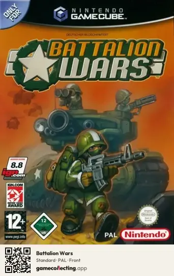 Battalion Wars Nintendo GameCube, PAL box front