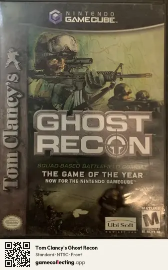 Tom Clancy's Ghost Recon Nintendo GameCube, NTSC box front