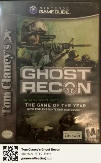 Tom Clancy's Ghost Recon Nintendo GameCube, NTSC box front