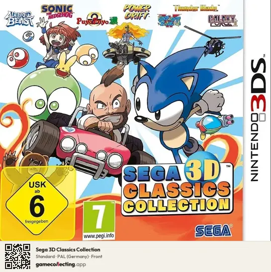 Sega 3D Classics Collection Nintendo 3DS, Germany box front