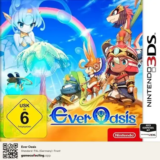 Ever Oasis Nintendo 3DS, Germany box front
