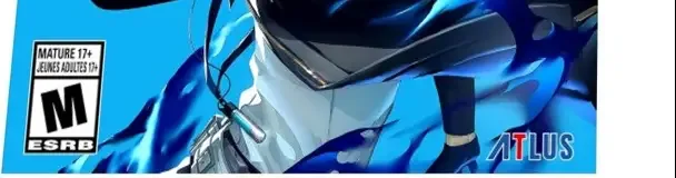 Persona 3 Reload, the ESRB box on its front