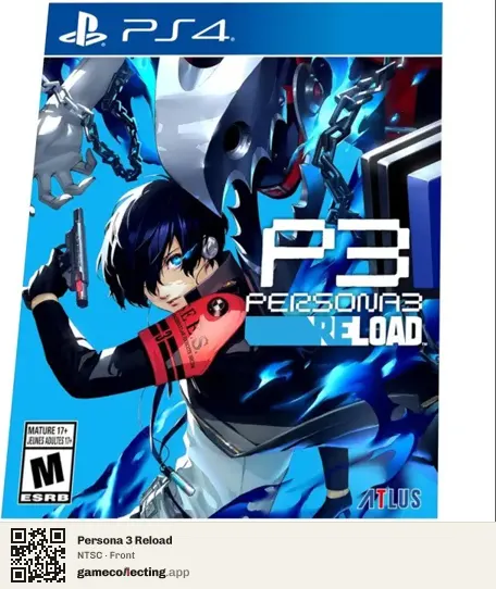 Persona 3 Reload PlayStation 4, NTSC box front