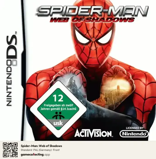 Spider-Man: Web of Shadows Nintendo DS, Germany box front