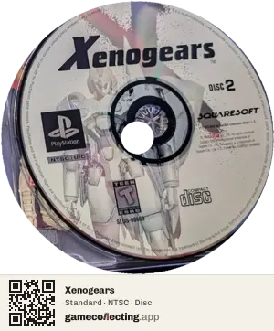 Xenogears PlayStation, NTSC disc
